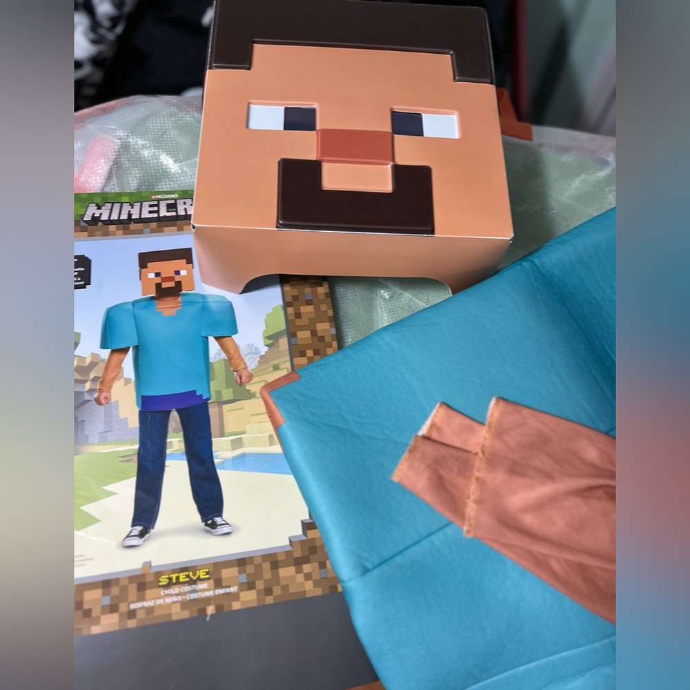 Minecraft Steve Kids Costume - Blue and Brown